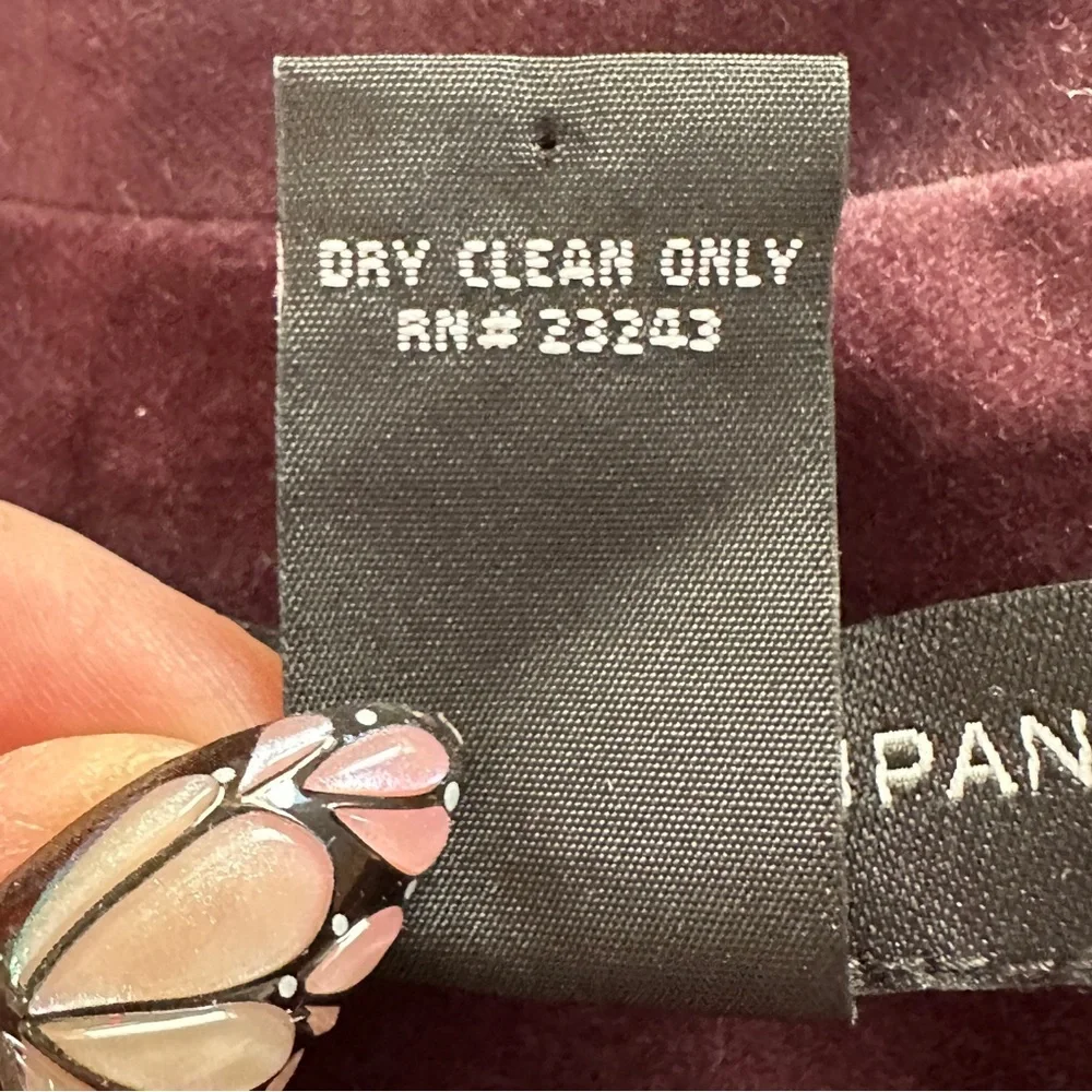 NY&CO Velvet Blazer • Dark Plum • Size 10 - Picture 7 of 10